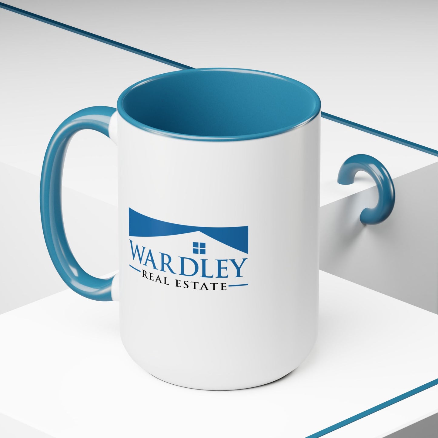 Two-Tone Coffee Mugs, 15oz